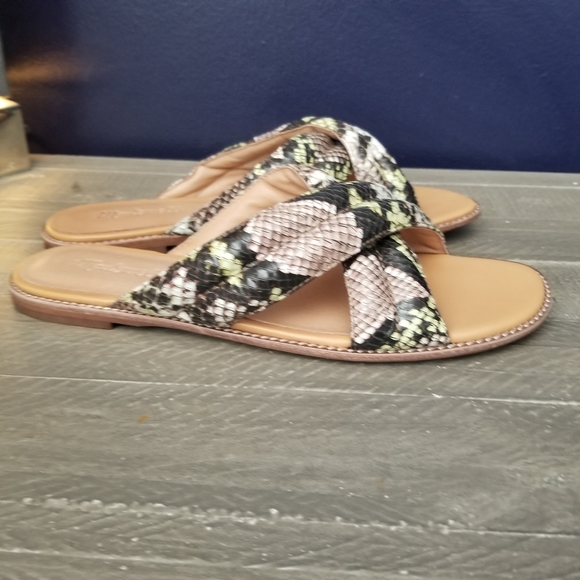 Madewell Shoes - Madewell Skyler Slide In Snake Skin Leather